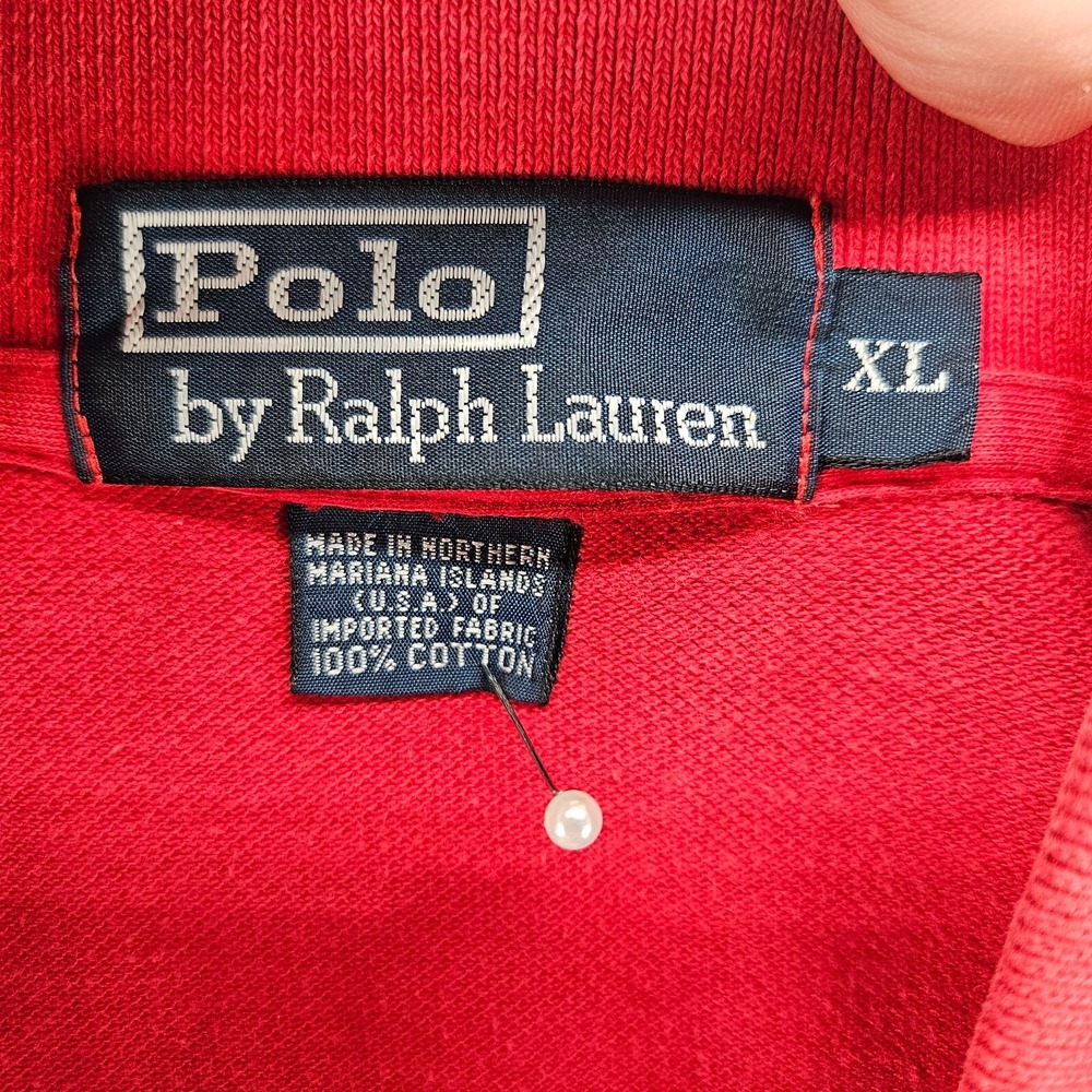 Polo by Ralph Lauren Red and Blue Striped Shirt - Picture 3 of 9